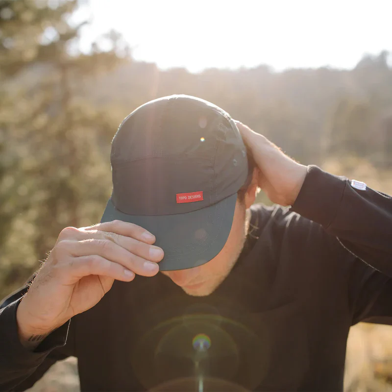 Nylon Camp Hat Navy - Image 7
